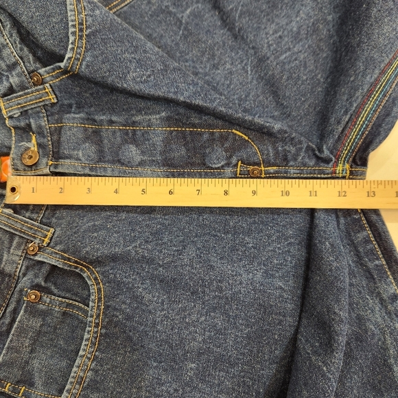 Gino Green Global Jeans Mens 34x31 Blue Vintage Embroidered JNCO Grunge 999 - Picture 11 of 15